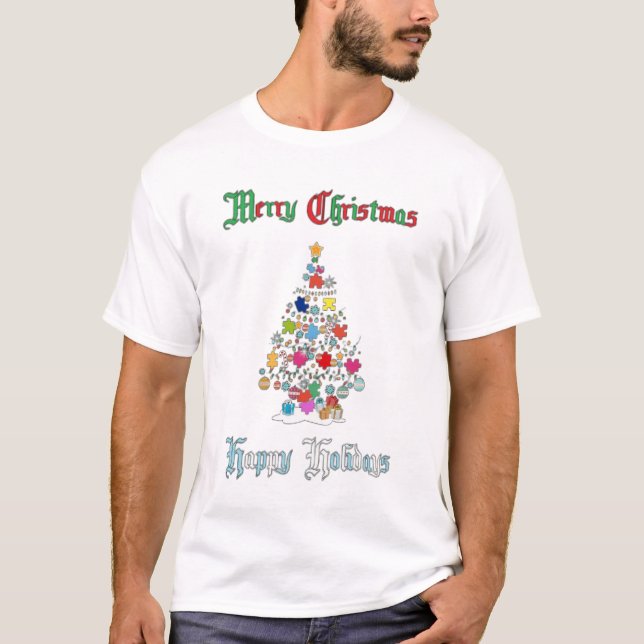 Autistic Christmas T-Shirt (Front)