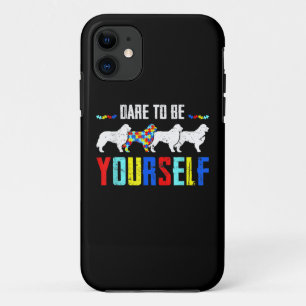 Autistic   Dare To Be Different Bernese Mountain Case-Mate iPhone Case