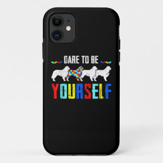 Autistic | Dare To Be Different Bernese Mountain Case-Mate iPhone Case