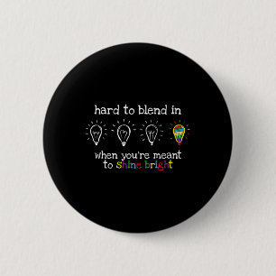 Autistic Gifts Kids Men Women Colourful Autism Awa 6 Cm Round Badge