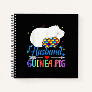 Autistic Guinea Pig Husband Puzzle Piece Notebook