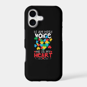 Autistic I Am His Voice He Is My Heart Puzzle
