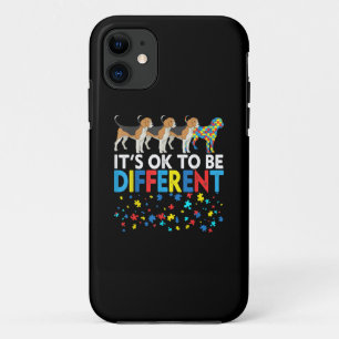 Autistic   It's Ok To Be Different Cute Beagle Dog Case-Mate iPhone Case