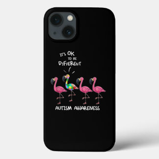 Autistic | It's Ok To Be Different Flamingo Puzzle iPhone 13 Case