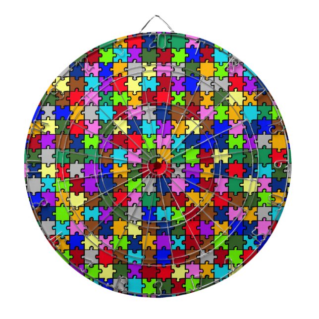 Autistic Jigsaw Dartboard (Front)