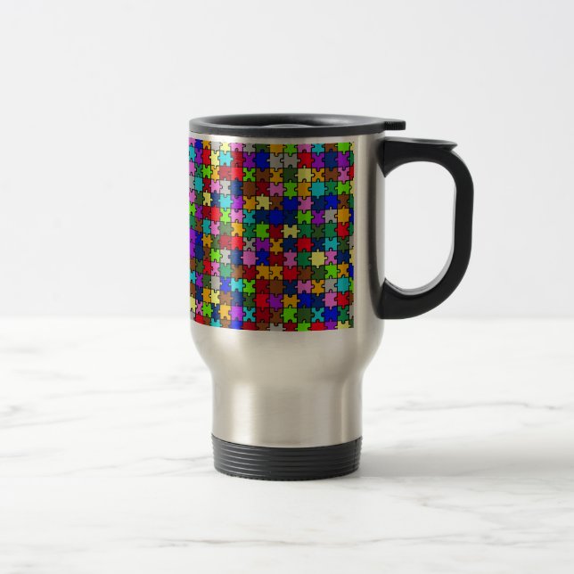 Autistic Jigsaw Travel Mug (Right)