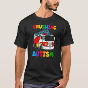 Autistic Kids Autism Awareness Crushing Autism   T-Shirt