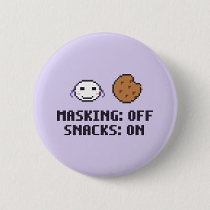 Autistic Masking Off Funny Button