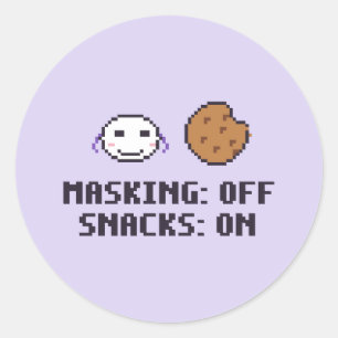 Autistic Masking Off Funny Sticker