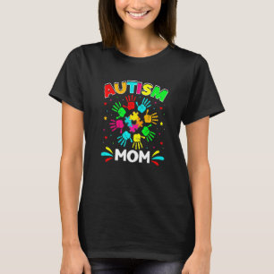 Autistic Mum Puzzle Support Family Autism Awarenes T-Shirt