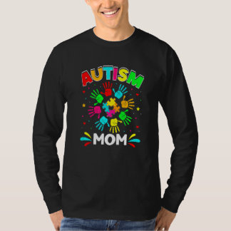 Autistic Mum Puzzle Support Family Autism Awarenes T-Shirt