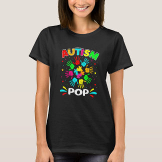 Autistic Pop Puzzle Support Family Autism Awarenes T-Shirt