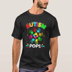 Autistic Pops Puzzle Support Family Autism Awarene T-Shirt