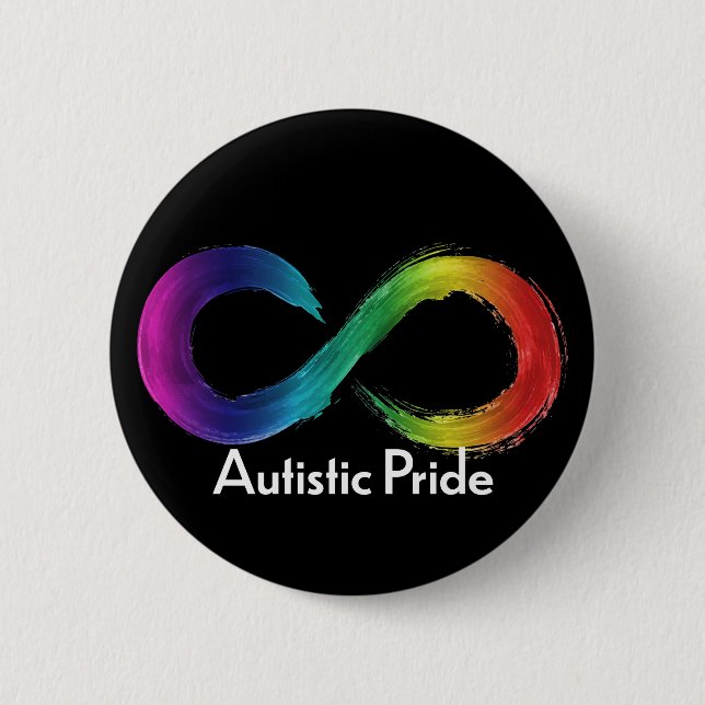 Autistic Pride 6 Cm Round Badge (Front)