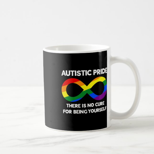 Autistic Pride - Autism Awareness - Rainbow Infini Coffee Mug (Right)