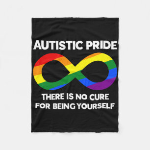 Autistic Pride - Autism Awareness - Rainbow Infini Fleece Blanket