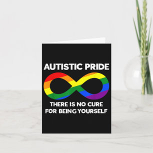 Autistic Pride Autism Awareness Rainbow Infinity S Card