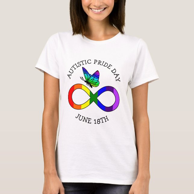 Autistic Pride Day June 18th Awareness Shirt (Front)