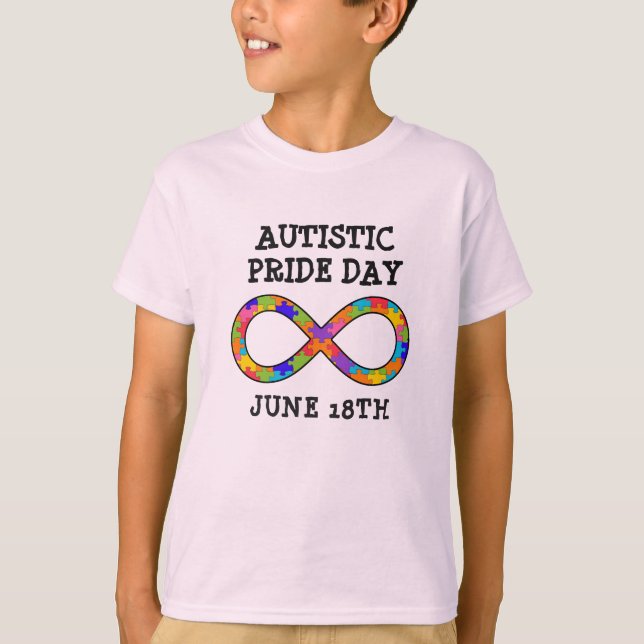 Autistic Pride Day June 18th Shirt (Front)
