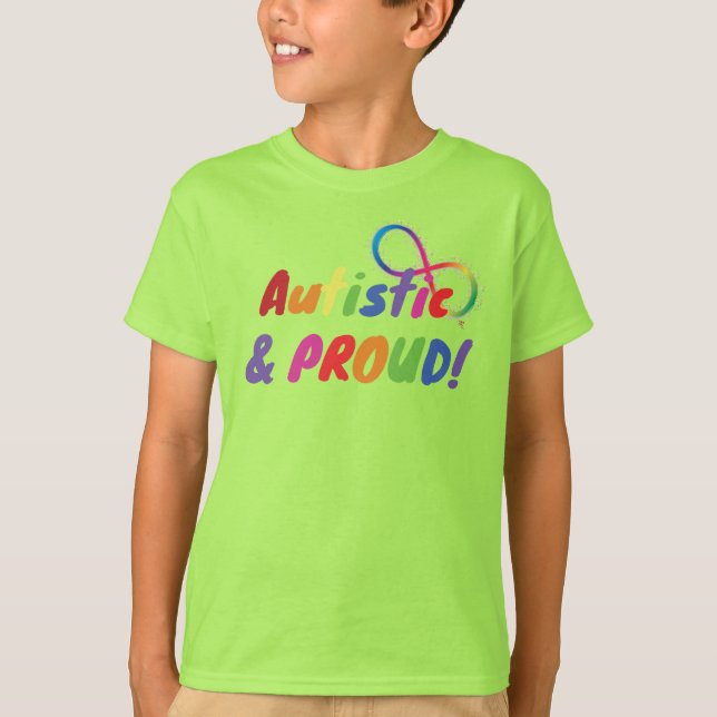 Autistic Pride Kids Shirt (Front)