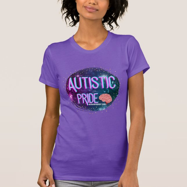 Autistic Pride Space Brain Shirt (Front)