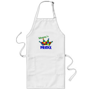 Autistic Prince 3 AUTISM T-Shirts & Apparel Long Apron
