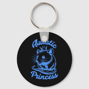 Autistic Princess Opossum 2 Key Ring