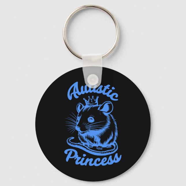 Autistic Princess Opossum 2  Key Ring (Front)