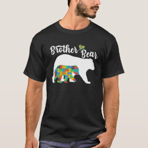 Autistic Support Autism Awareness Brother Bear Fat T-Shirt