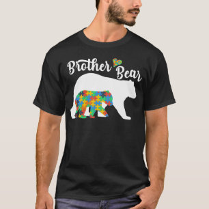Autistic Support Autism Awareness Brother Bear Fat T-Shirt