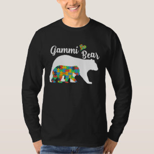 Autistic Support Autism Awareness Gammi Bear Mothe T-Shirt