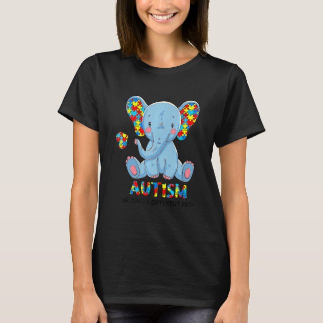 Autistic Support Men Women Boys Girls Kids Autism  T-Shirt (Front)
