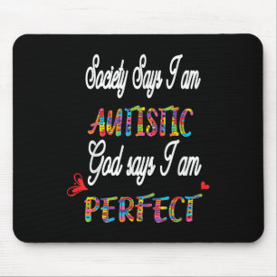 Autistic Teen Boys Pride Gift Autism Awareness Day Mouse Pad
