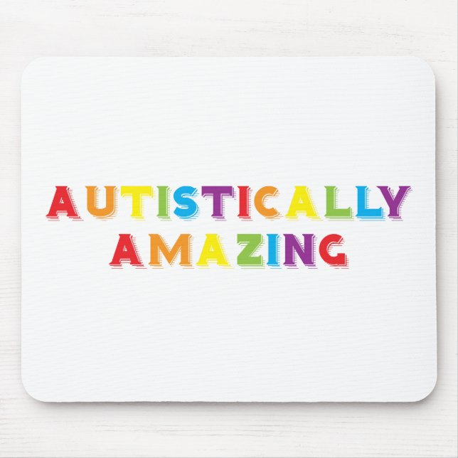 Autistically Amazing Mouse Pad (Front)