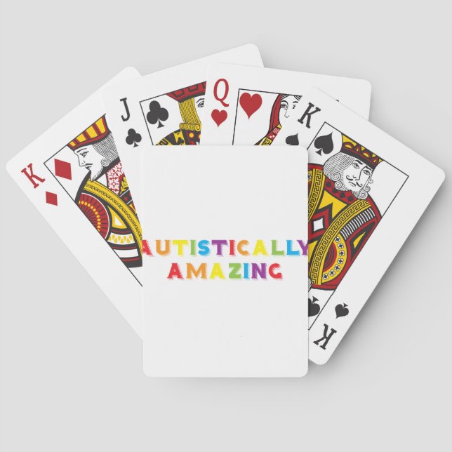 Autistically Amazing Playing Cards (Back)