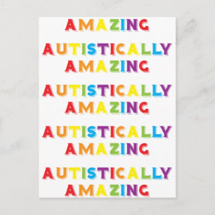 Autistically Amazing Postcard