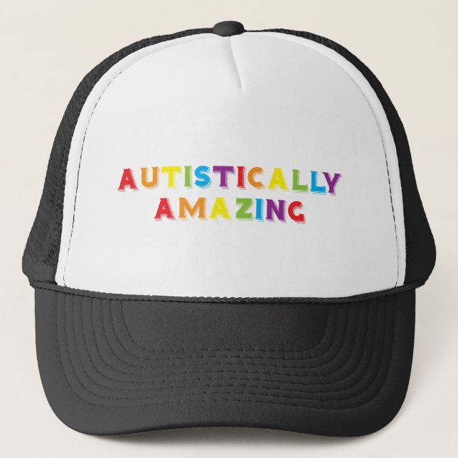 Autistically Amazing Trucker Hat (Front)