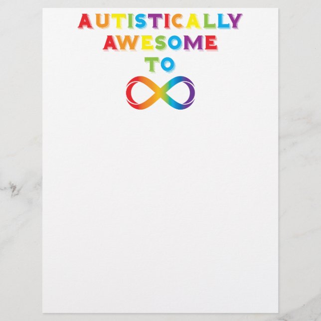 Autistically Awesome To Infinity (Front)