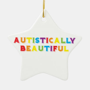 Autistically Beautiful Ceramic Tree Decoration