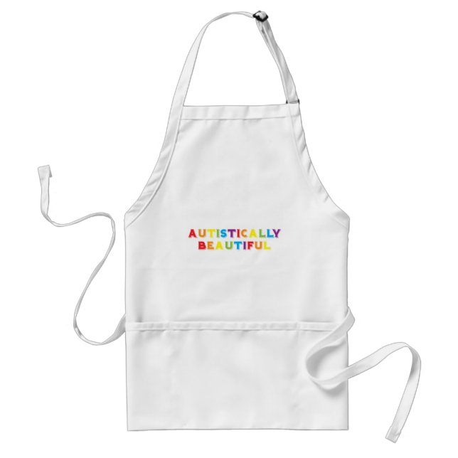 Autistically Beautiful Standard Apron (Front)