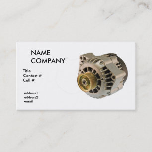 auto alternator business card
