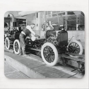 Auto Assembly Line, 1920s Mouse Pad