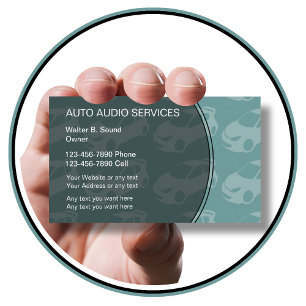 Auto Audio Business Cards
