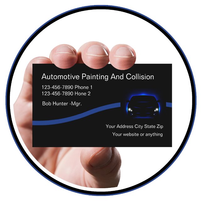 Auto Body And Collision Business Card (Creator Uploaded)