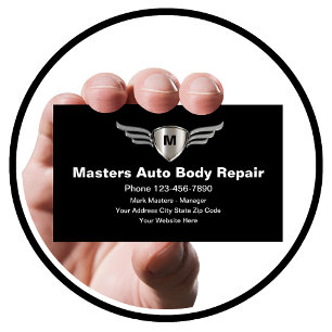 Auto Body Collision Repair Business Card