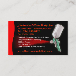 Auto Body CUSTOMIZABLE Business Card