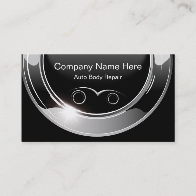 Auto Body Detailing Business Cards (Front)