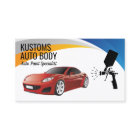 Auto Body Paint Services Business Card