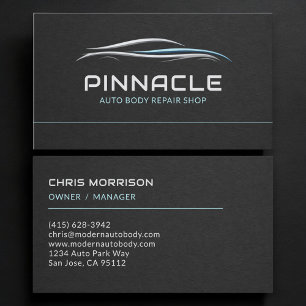 Auto Body Repair Shop Professional Business Card