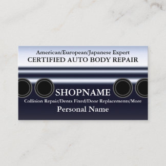Auto Body Shop Business Card